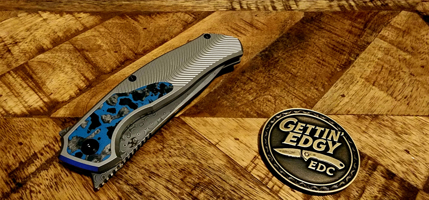 Kansept Havorn K1069A3 Titanium Arctic Storm FatCarbon Damascus - New