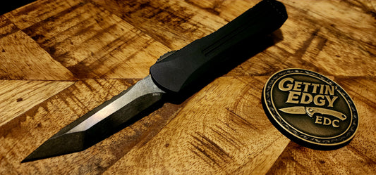 Heretic Knives Manticore S Purple Camo Carbon Fiber Tanto DLC - Pre-Owned - Factory Condition