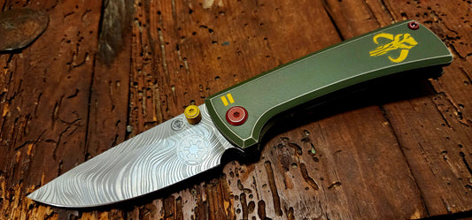 Chaves RCK9 'Bounty Hunter' Full Titanium M390 DropPoint Satin - New - TS Custom