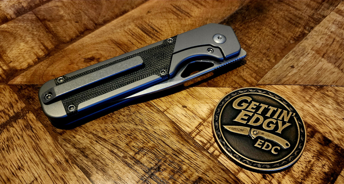 Kizer Militaw KI3634A1 Titanium Micarta S35VN Steel