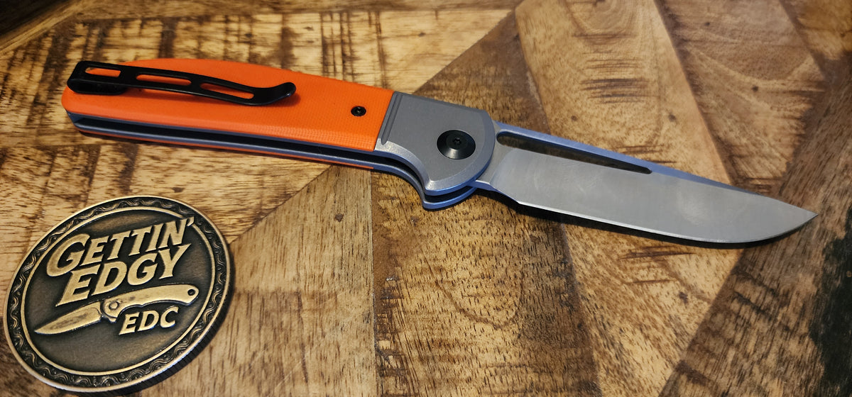 CIVIVI Trailblazer XL C2101B — Orange G-10 Slip Joint Knife - New