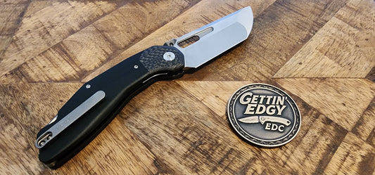 Ketuo Yakuza Black G10/Carbon Fiber Linerlock with Satin Blade - New