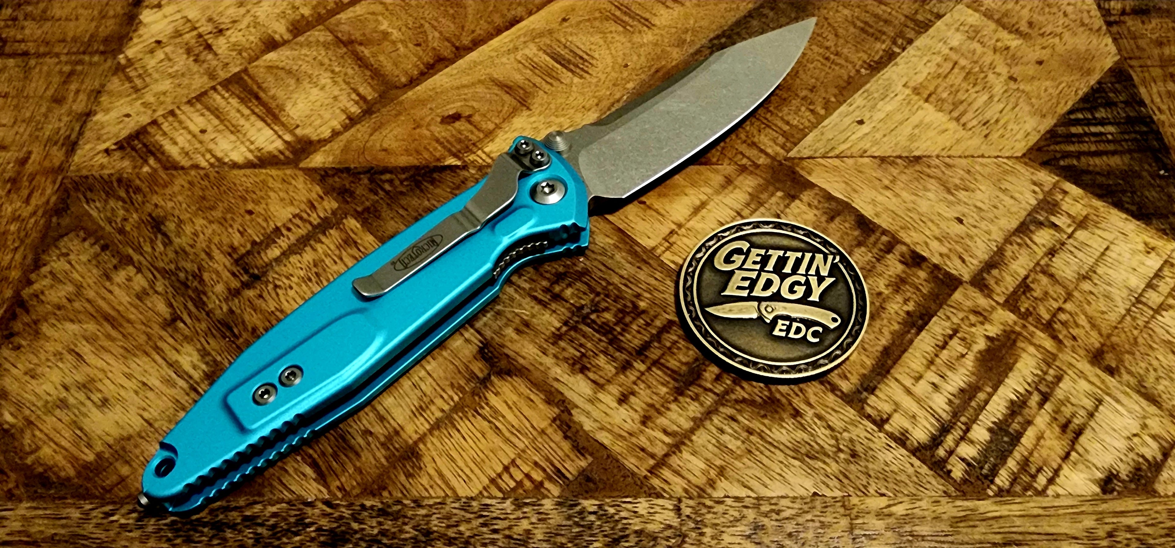 MICROTECH SOCOM ELITE S/E-M STONEWASH STANDARD TURQUOISE (160-10TQ) - NEW