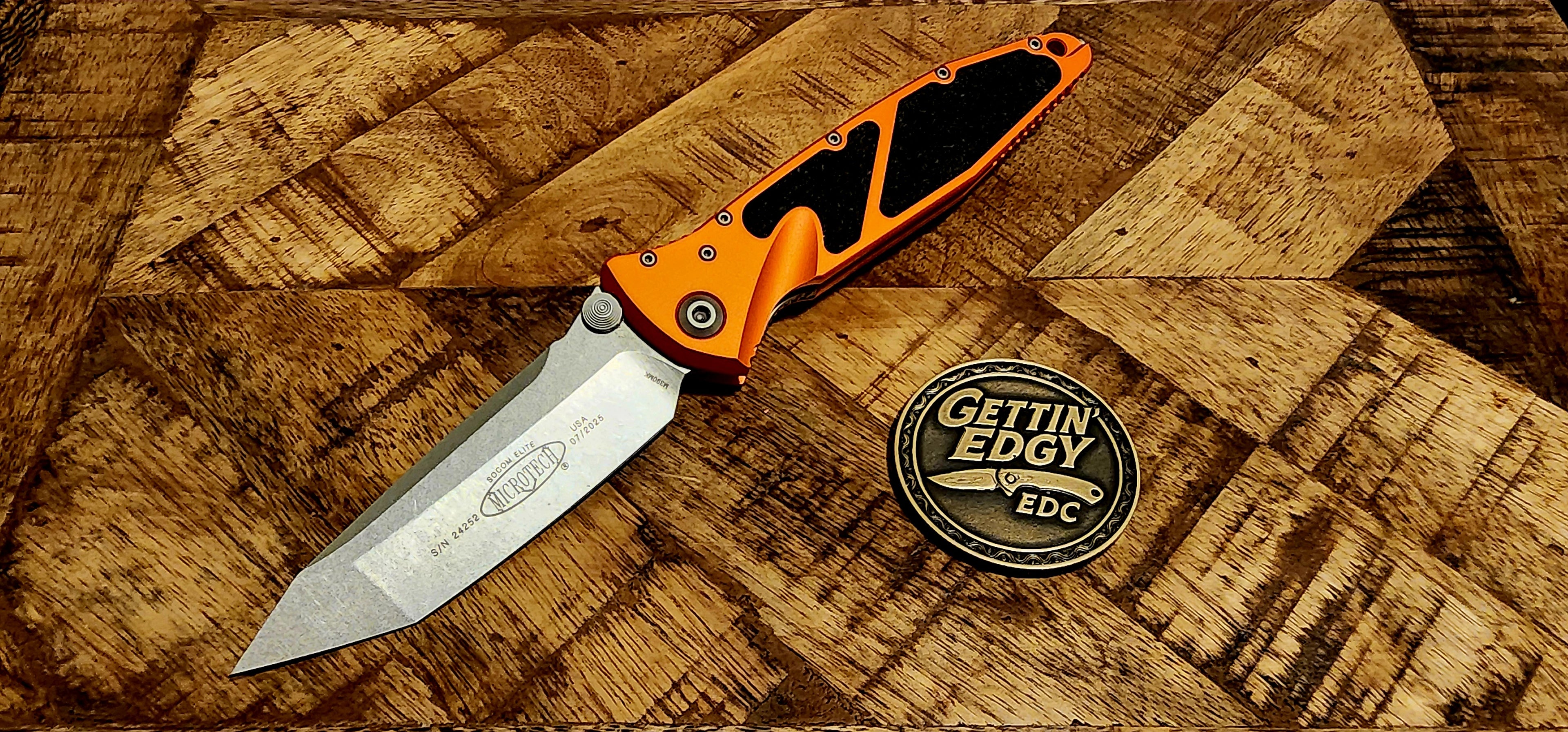 MICROTECH SOCOM ELITE T/E STONEWASH STANDARD ORANGE (161-10 OR) - NEW