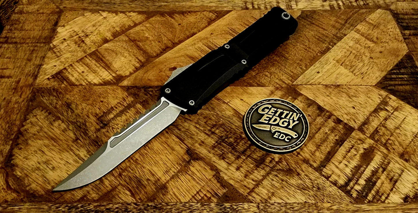 MICROTECH COMBAT TROODON GEN III INTERCEPTOR APOCALYPTIC STANDARD BLACK SIGNATURE SERIES (1217-10APS) - PRE-OWNED - Factory Condition