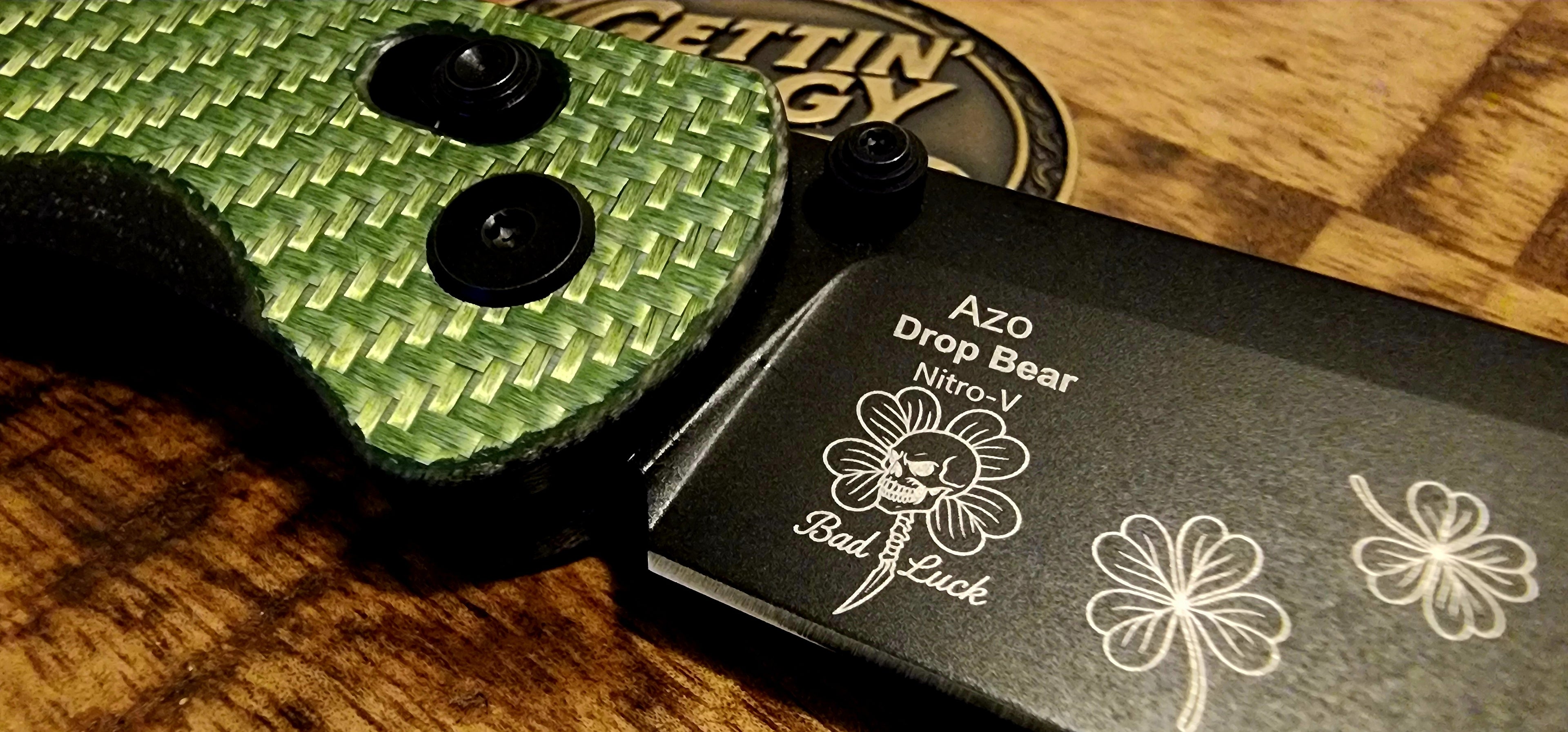 Kizer Drop Bear Green Carbon Fiber "Bad Luck" Edition by TS Custom