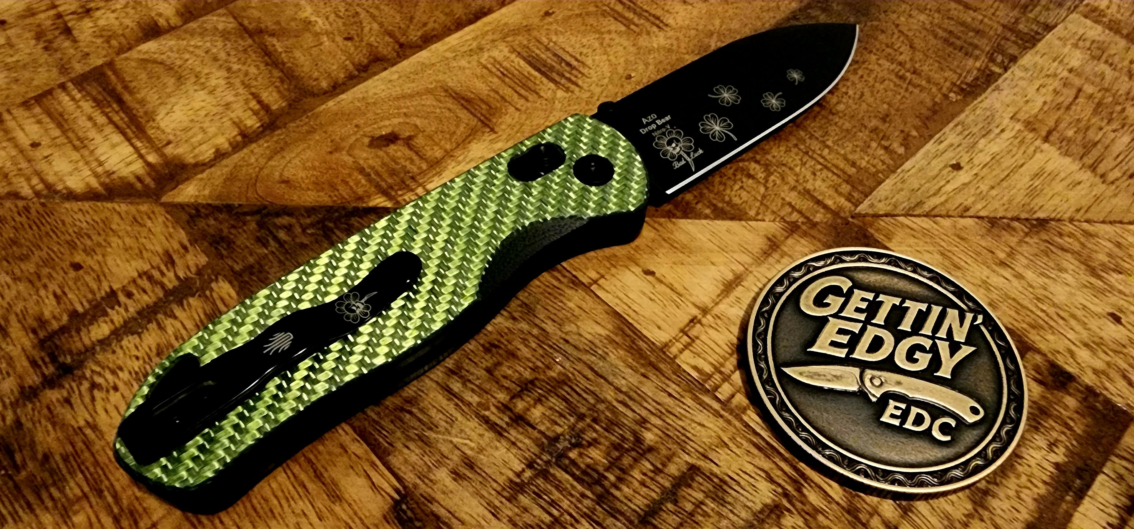 Kizer Drop Bear Green Carbon Fiber "Bad Luck" Edition by TS Custom