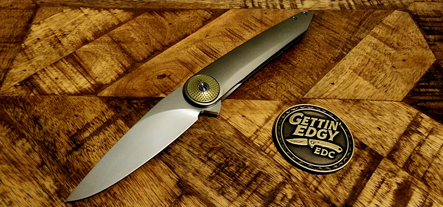 Ketuo KT-Meridian / P, Gentleman's Full Titanium Folder - New