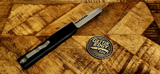 Heretic NYX OTF Tanto Black with Battleworn Finish - Pre-Owned - Signed