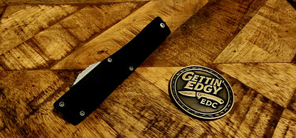 Heretic NYX OTF Tanto Black with Battleworn Finish - Pre-Owned - Signed