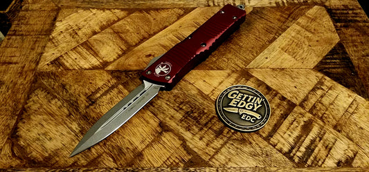 Microtech Combat Troodon D/E Gen II Merlot Apocalyptic Standard OTF 142-10APMR - Factory Condition - Pre-Owned