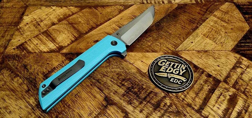 North Mountain Blade Chop 2 NMB2411SB Sky Blue G10 - SDL Magic - New