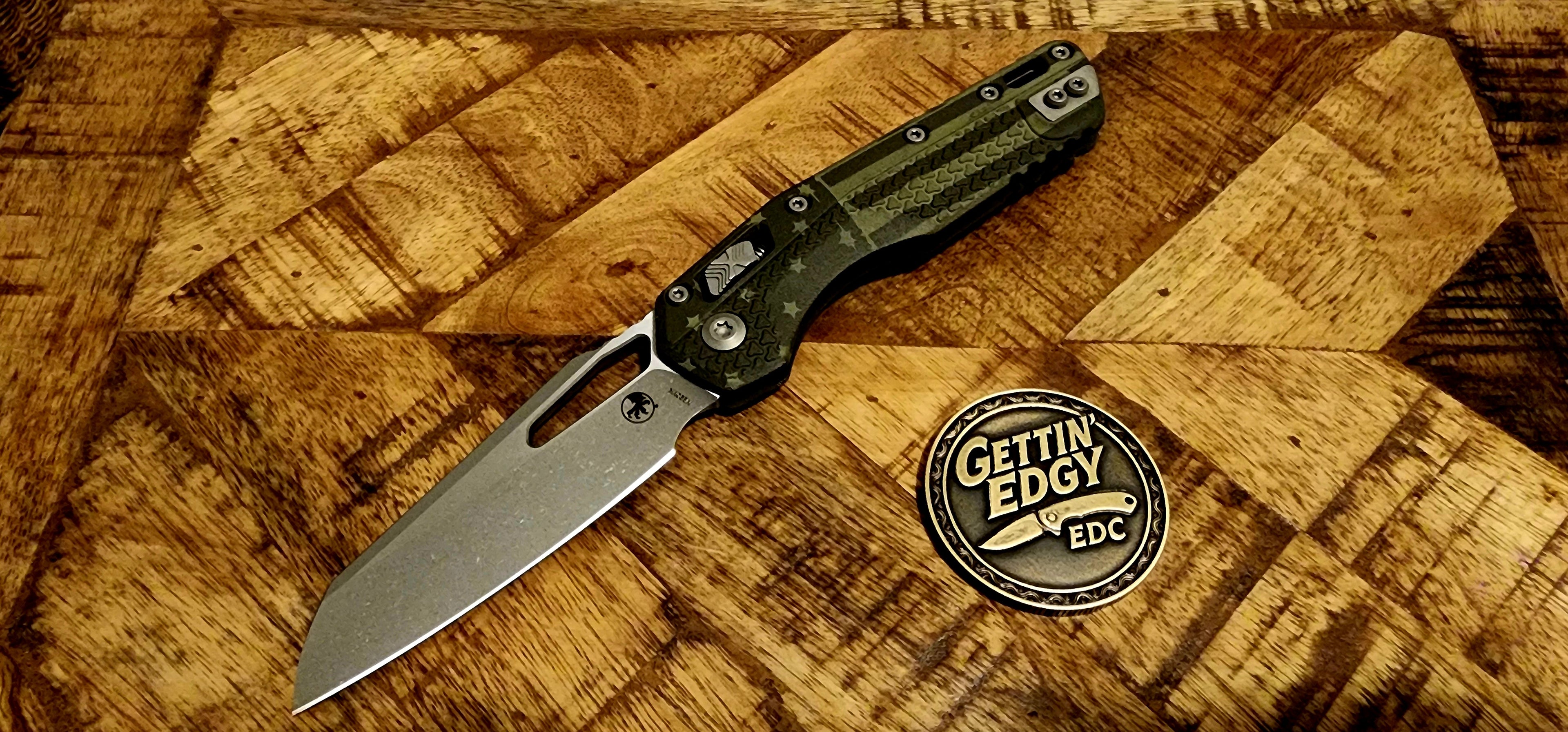 Microtech MSI S/E Tri-Grip OD Green Flag Edition Apocalyptic Standard 210T-10APPMODFLAG - New