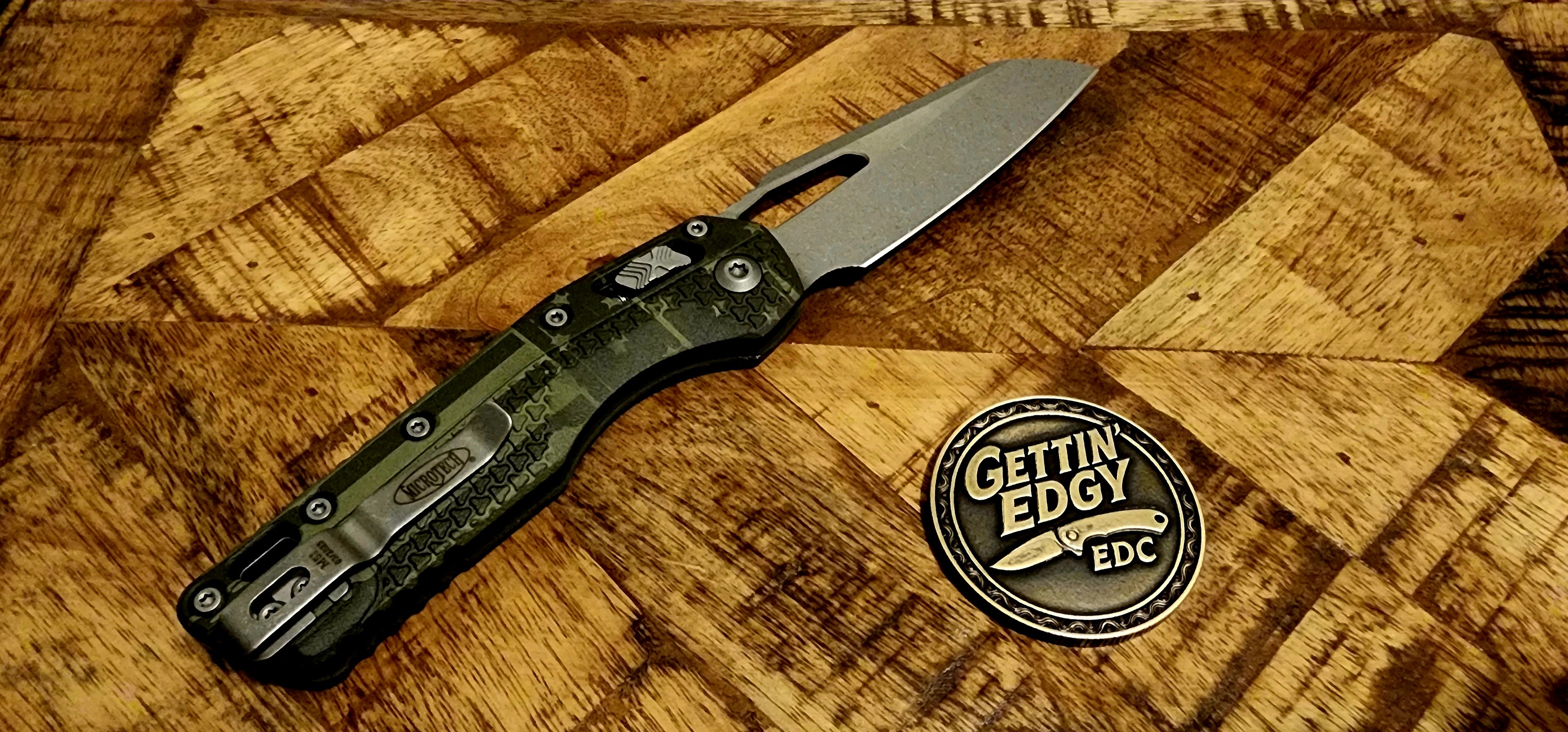 Microtech MSI S/E Tri-Grip OD Green Flag Edition Apocalyptic Standard 210T-10APPMODFLAG - New