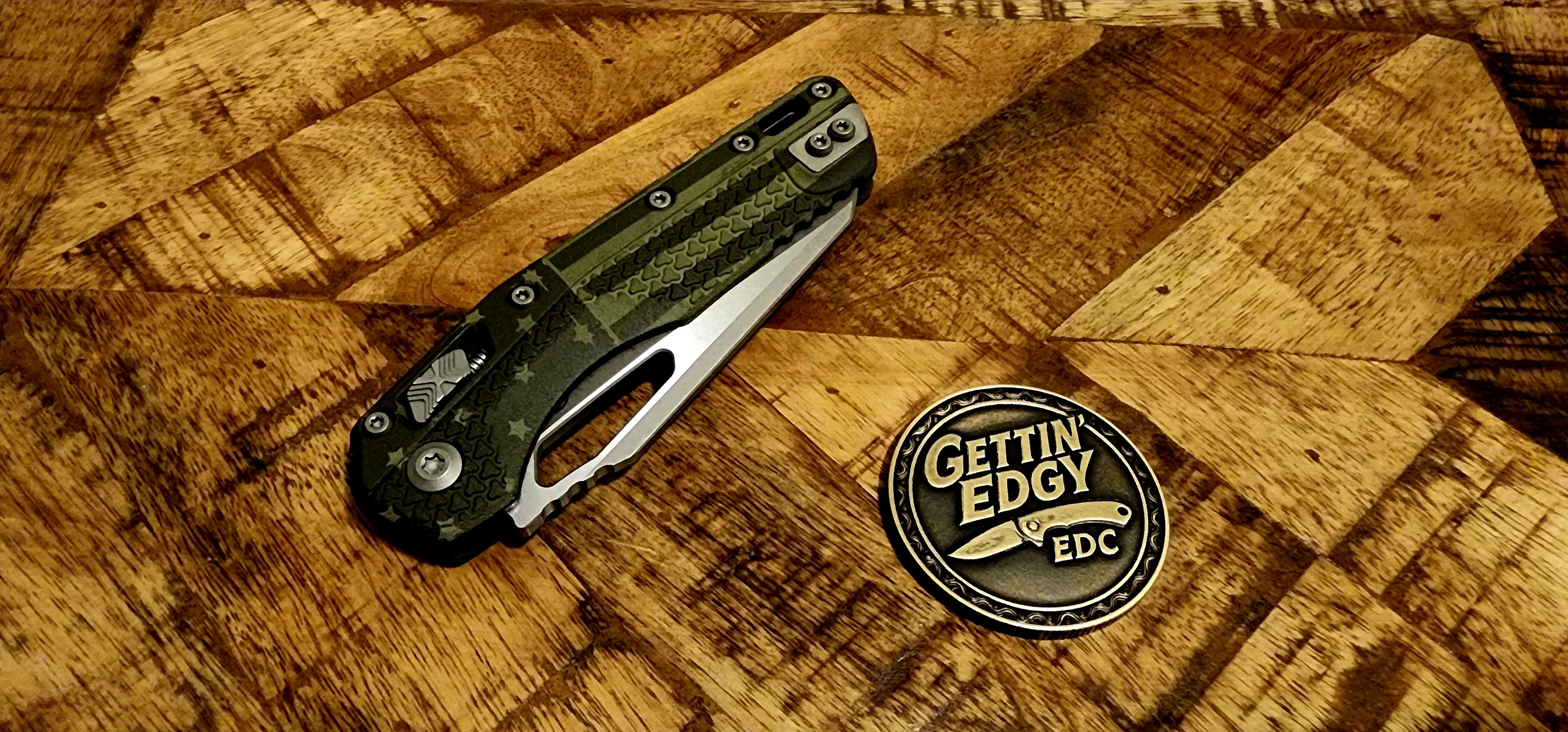 Microtech MSI S/E Tri-Grip OD Green Flag Edition Apocalyptic Standard 210T-10APPMODFLAG - New