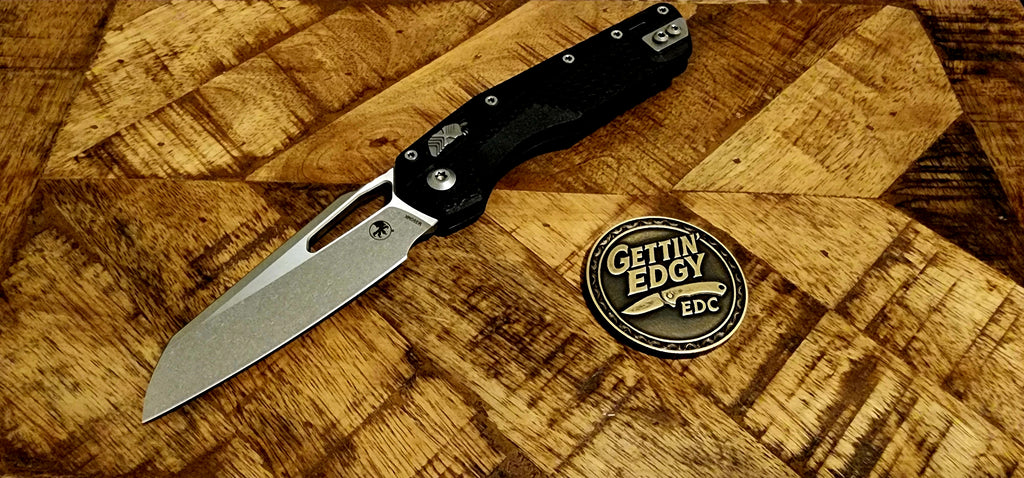 Microtech S/E Tri-Grip MSI Stonewash Standard 210T-10IMBK - Pre-Owned