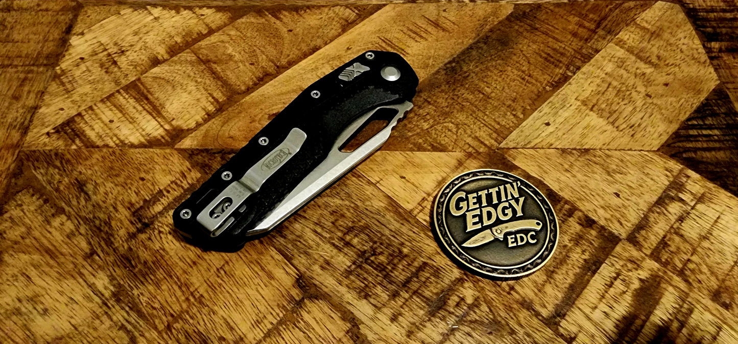 Microtech S/E Tri-Grip MSI Stonewash Standard 210T-10IMBK - Excellent Condition - Pre-Owned