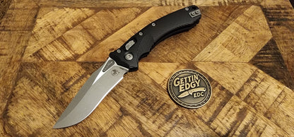 Microtech Amphibian RAM-LOK S/E Black Fluted Aluminum Apocalyptic Standard 137RL-10APFL - New