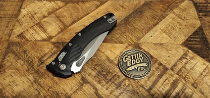 Microtech Amphibian RAM-LOK S/E Black Fluted Aluminum Apocalyptic Standard 137RL-10APFL - New