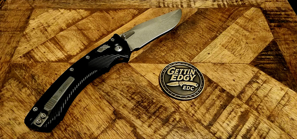 Microtech Amphibian Ram-Lok Fluted 7075-T6 Aluminum (Black) 137RL-10FL Stonewash Standard - New