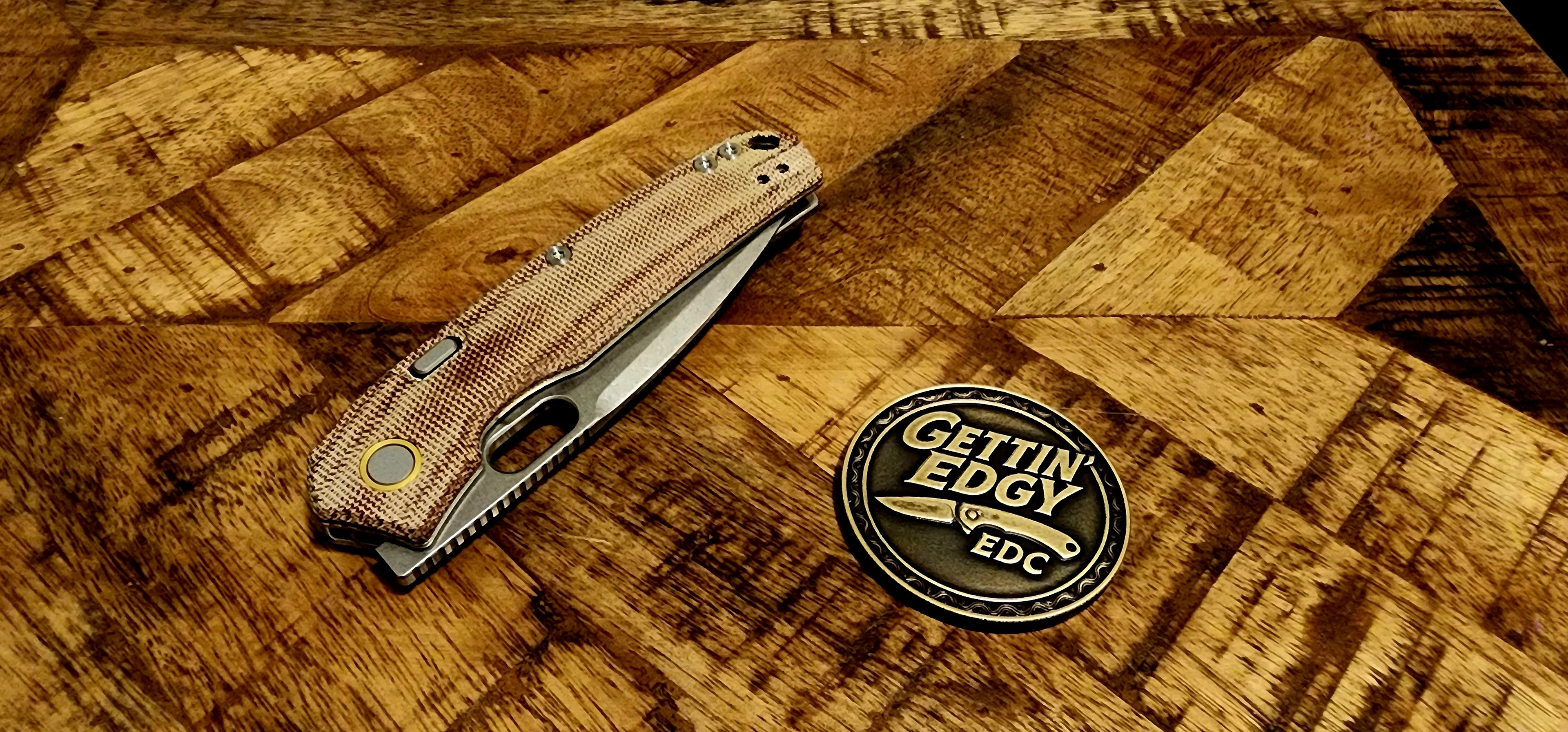 Vosteed Psyop A2210 Natural Norplex UltreX™ Micarta Top Liner Lock - New