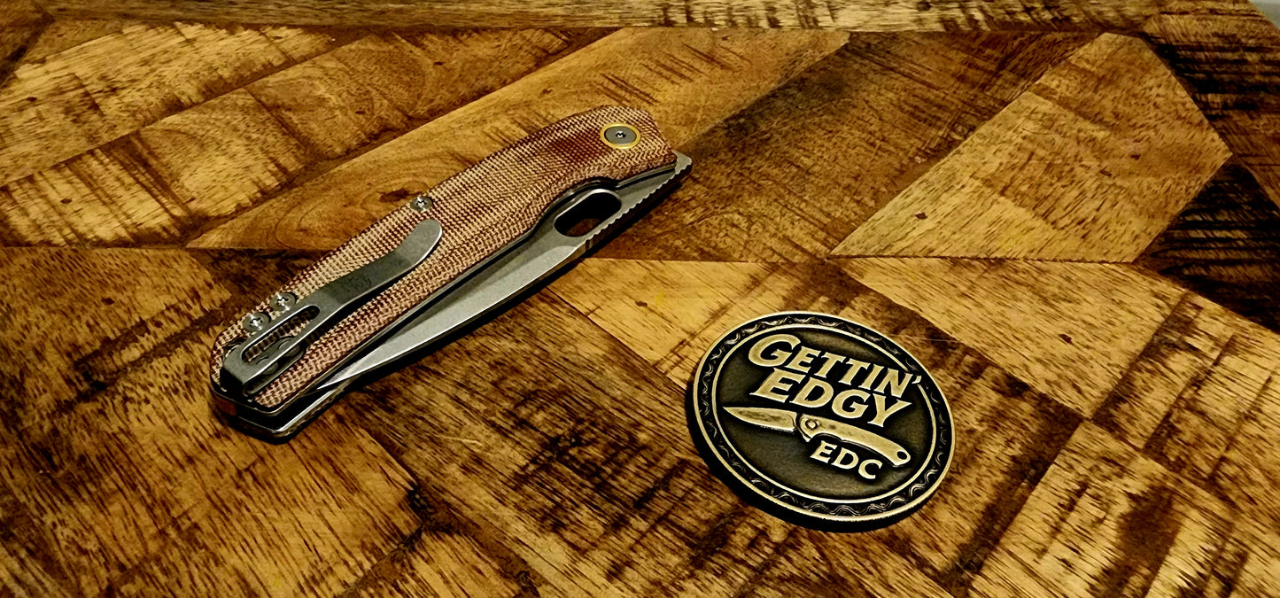 Vosteed Psyop A2210 Natural Norplex UltreX™ Micarta Top Liner Lock - New