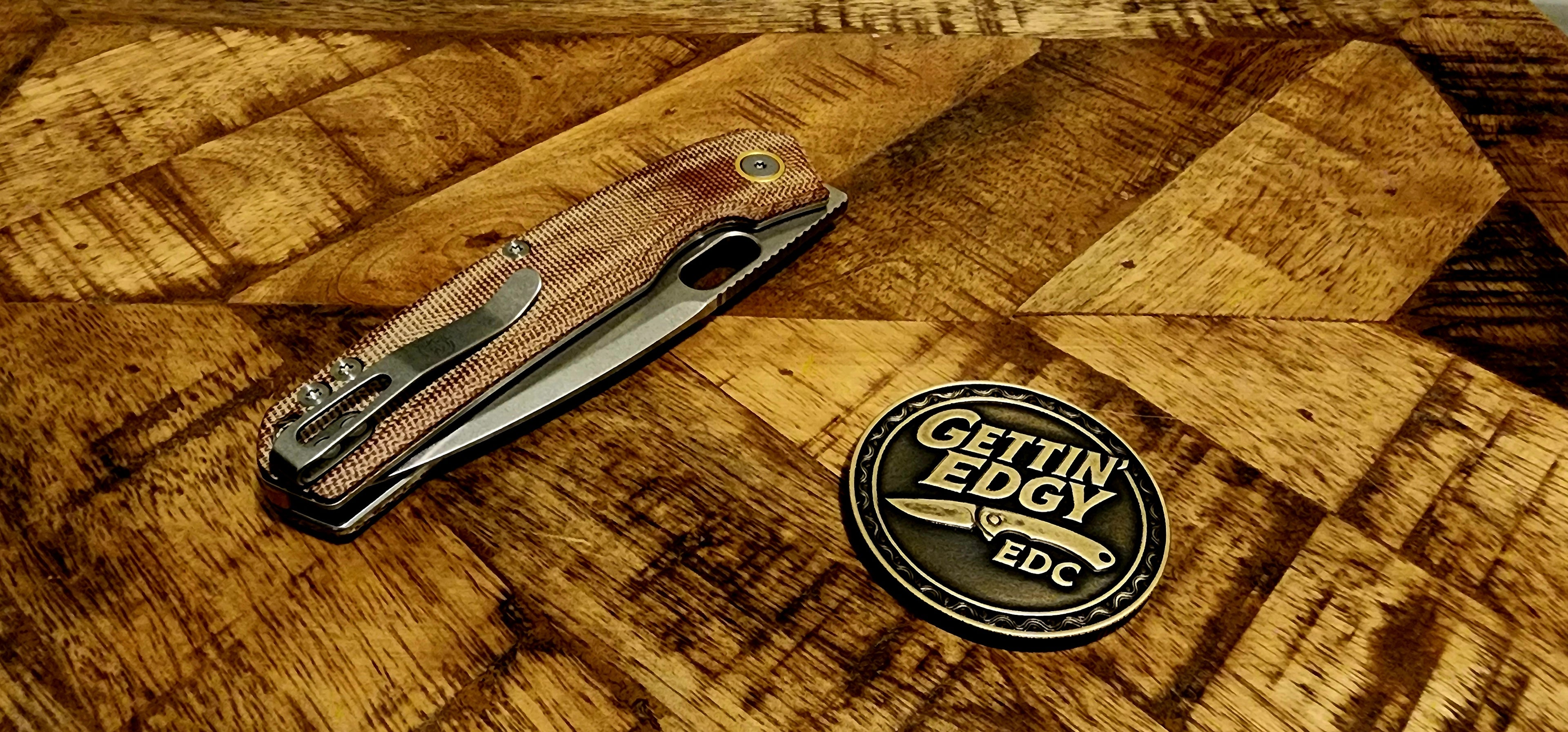 Vosteed Psyop A2210 Natural Norplex UltreX™ Micarta Top Liner Lock - New