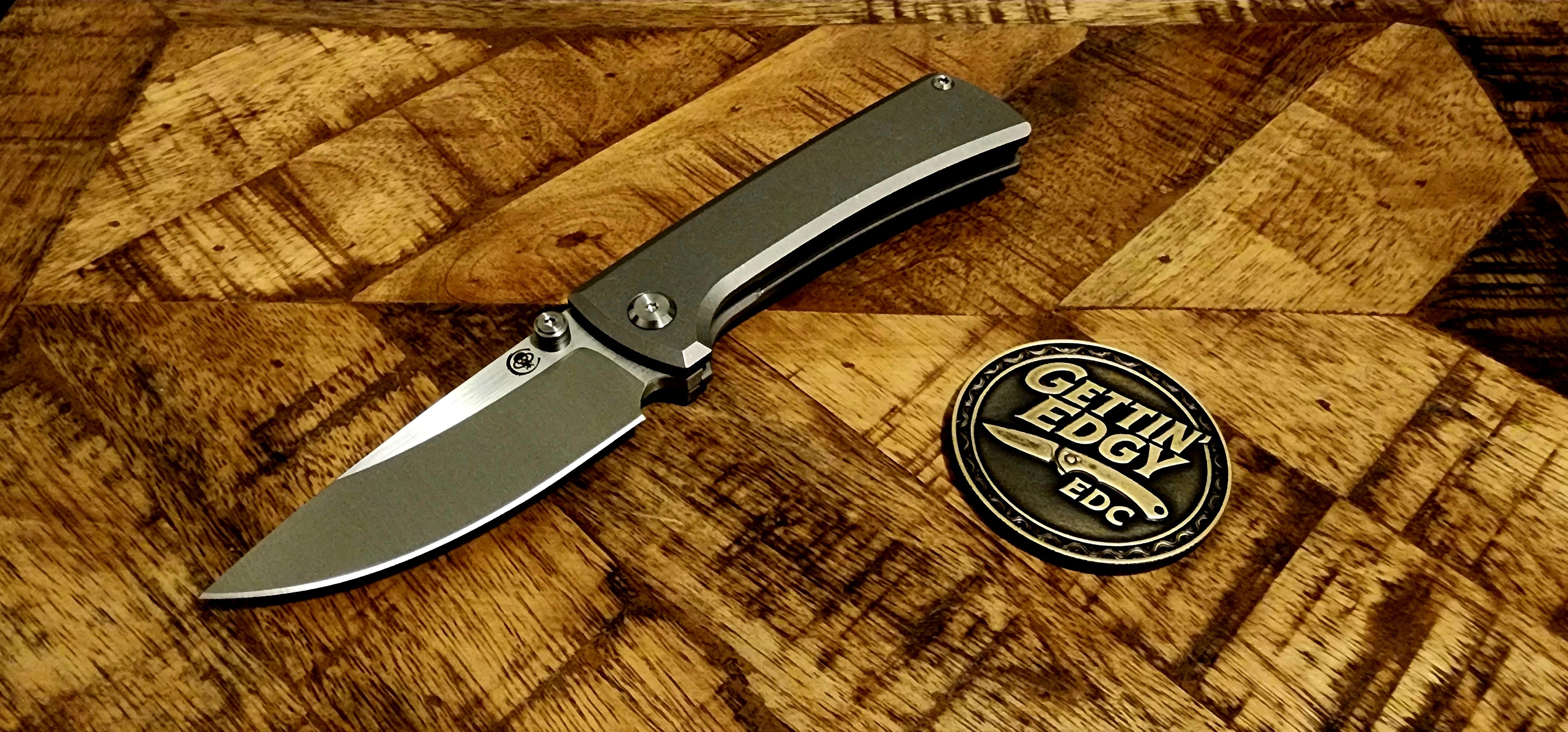 Chaves RCK9 Full Titanium M390 DropPoint Satin - New