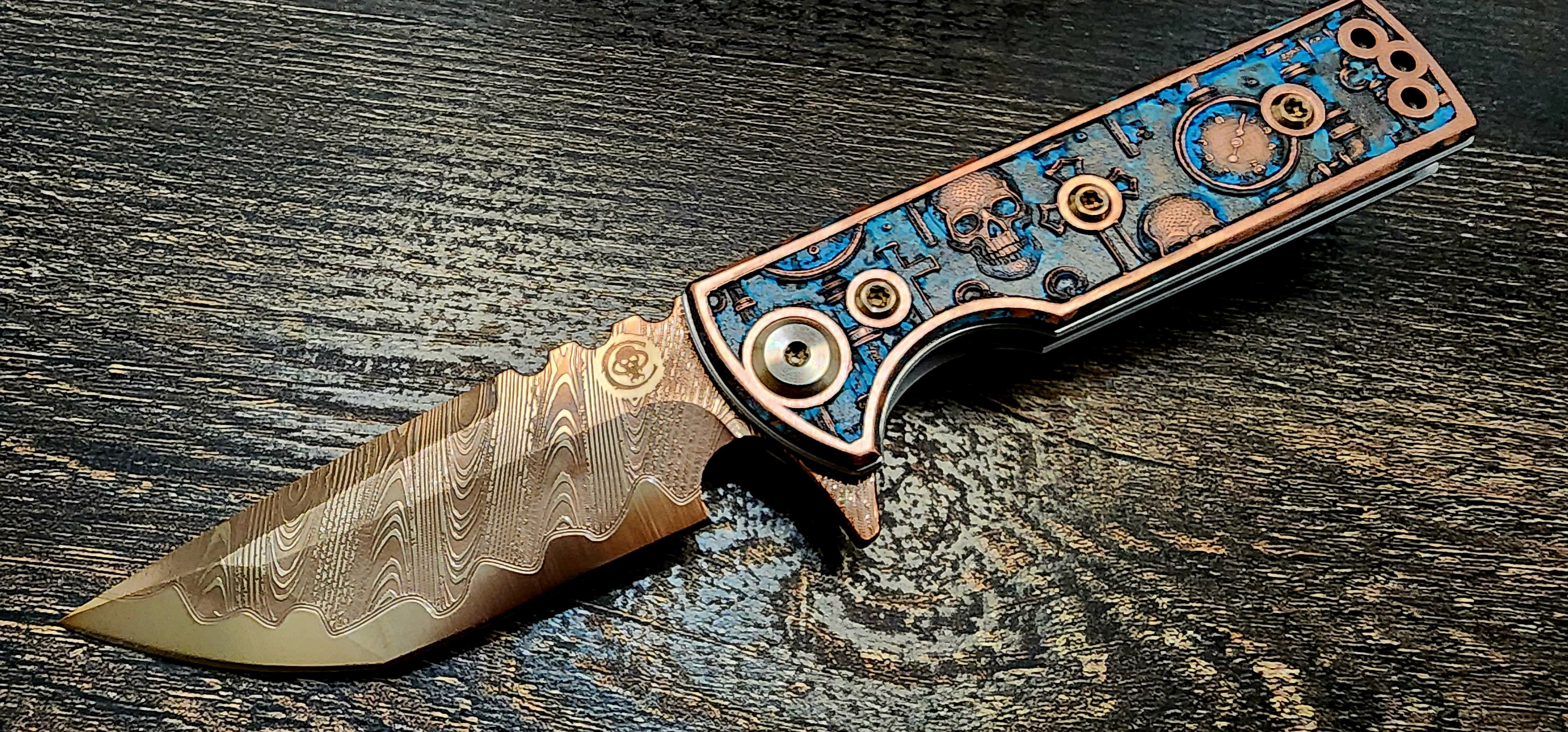 Chaves T.A.K. "Tiny Ass Knife" Tanto Blue Label - New - TS Custom