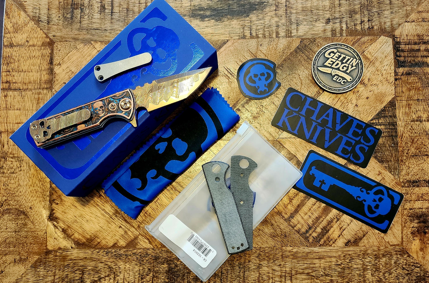 Chaves T.A.K. "Tiny Ass Knife" Tanto Blue Label - New - TS Custom