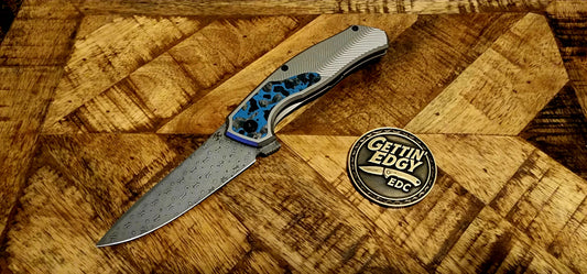 Kansept Havorn K1069A3 Titanium Arctic Storm FatCarbon Damascus - New