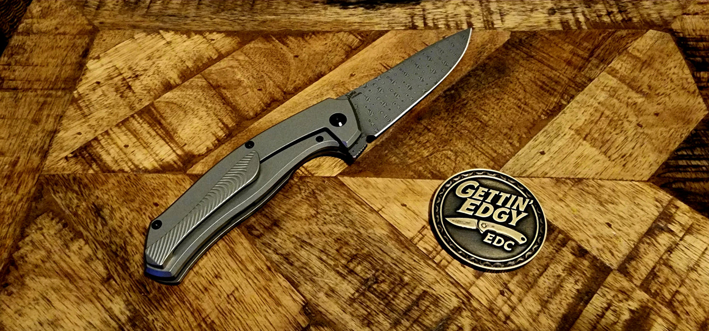 Kansept Havorn K1069A3 Titanium Arctic Storm FatCarbon Damascus - New