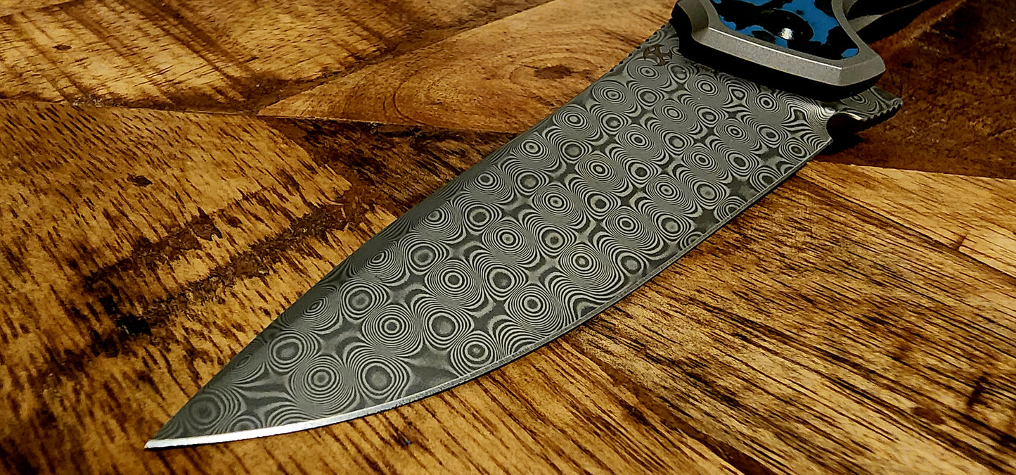Kansept Havorn K1069A3 Titanium Arctic Storm FatCarbon Damascus - New
