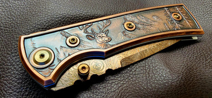 Chaves Redención 229 Blue Label (Satin Tanto, Black Micarta) - New - TS Custom