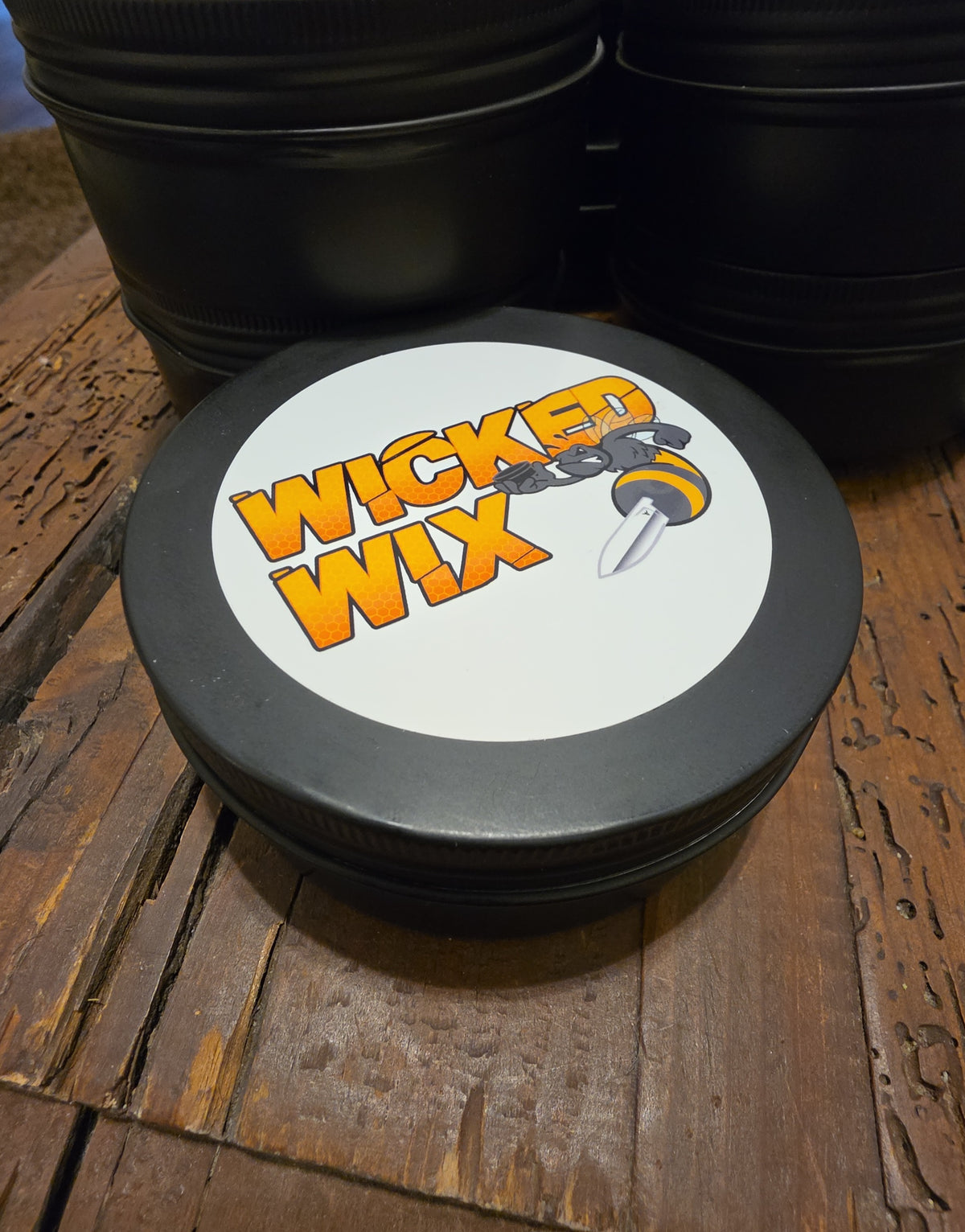 Wicked Wix All Natural Candle - 8oz Tin - Hazelnut Coffee