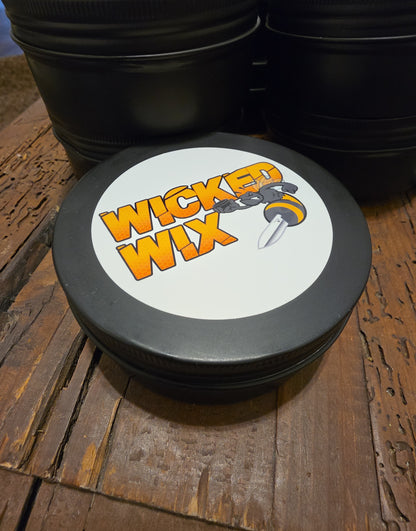 Wicked Wix All Natural Candle - 8oz Tin - Hazelnut Coffee