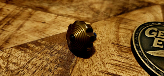 Microtech / Marfione “Mini Spin Top” (blue titanium) S/N 106 - Pre-Owned, Factory Condition