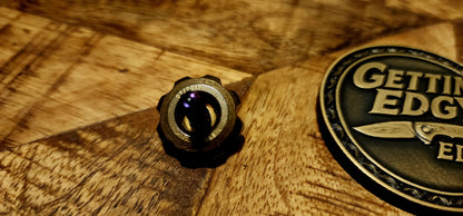 Microtech / Marfione “Mini Spin Top” (purple titanium) S/N 68 - Pre-Owned, Factory Condition