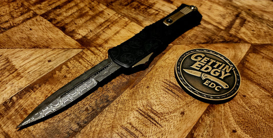 Microtech Hera II Mini Signature Series “Claw Burst” Damascus Bayonet, Pre-owned, Factory Condition
