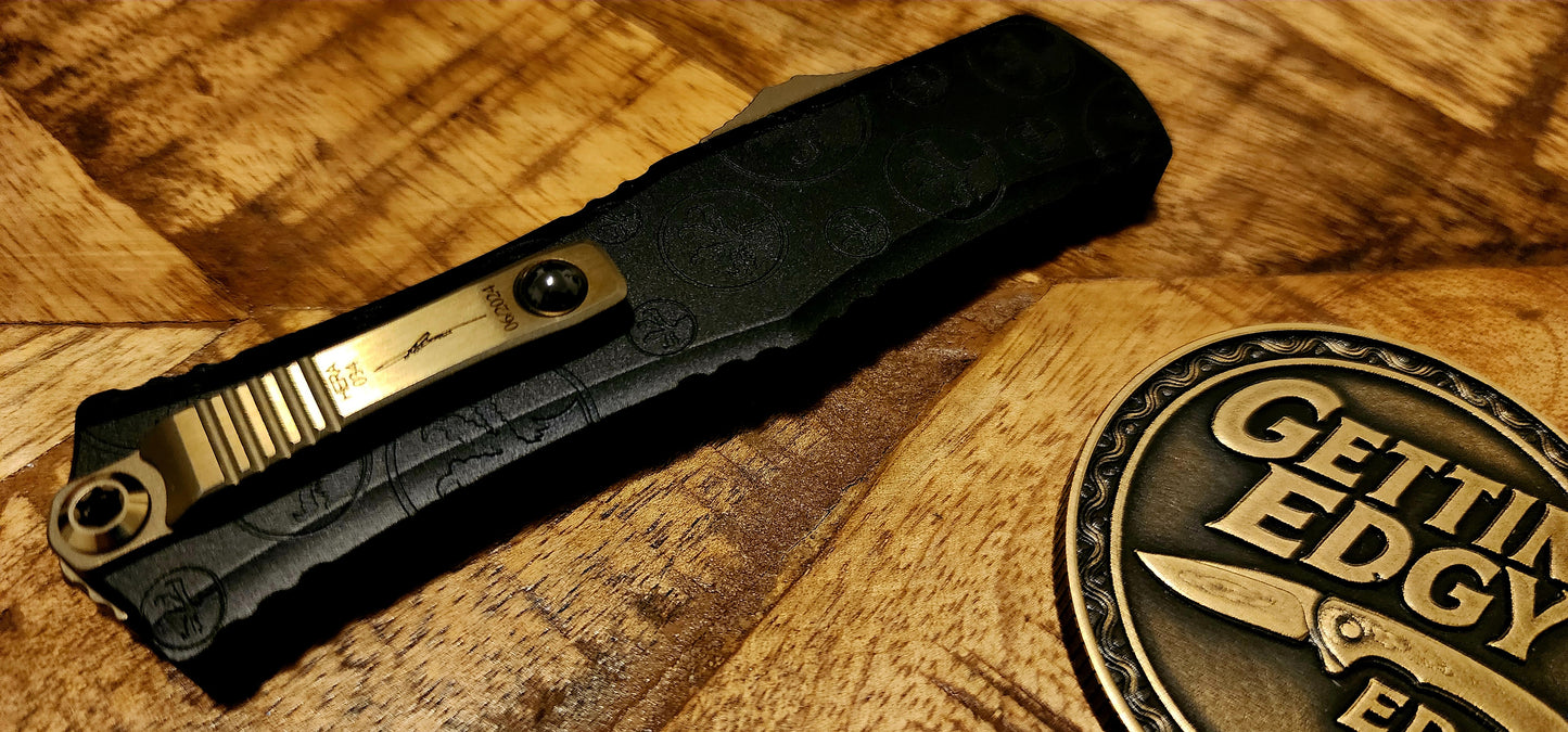 Microtech Hera II Mini Signature Series “Claw Burst” Damascus Bayonet, Pre-owned, Factory Condition