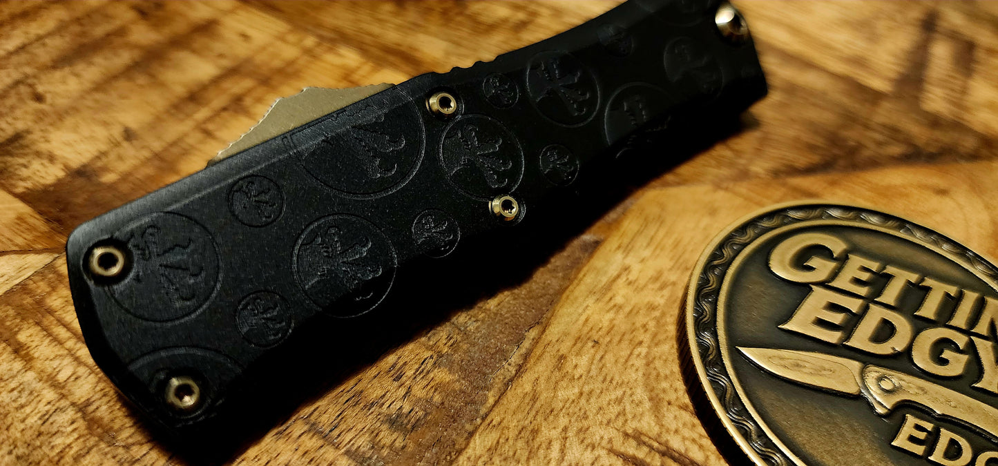 Microtech Hera II Mini Signature Series “Claw Burst” Damascus Bayonet, Pre-owned, Factory Condition