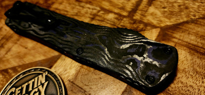 Heretic Knives Manticore X Purple Camo Carbon Fiber Recurve DLC - Pre-Owned - Factory Condition
