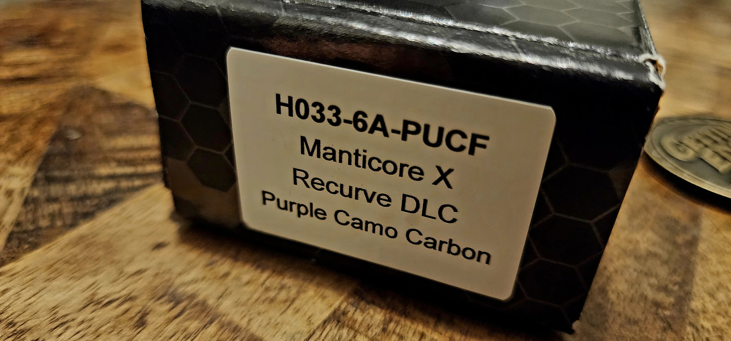 Heretic Knives Manticore X Purple Camo Carbon Fiber Recurve DLC - Pre-Owned - Factory Condition
