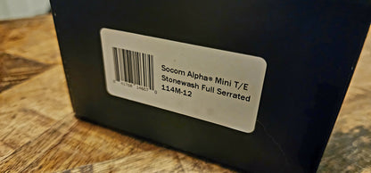 Microtech 114M-12 SOCOM Alpha Mini T/E (Tanto) Full Serrated fixed blade - Pre-Owned - Factory Condition