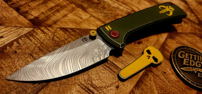Chaves RCK9 'Bounty Hunter' Full Titanium M390 DropPoint Satin - New - TS Custom