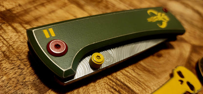 Chaves RCK9 'Bounty Hunter' Full Titanium M390 DropPoint Satin - New - TS Custom
