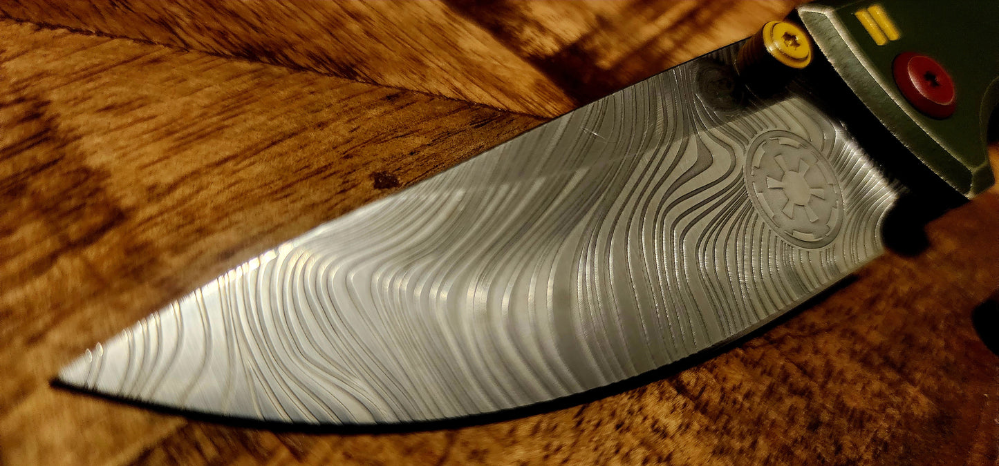 Chaves RCK9 'Bounty Hunter' Full Titanium M390 DropPoint Satin - New - TS Custom
