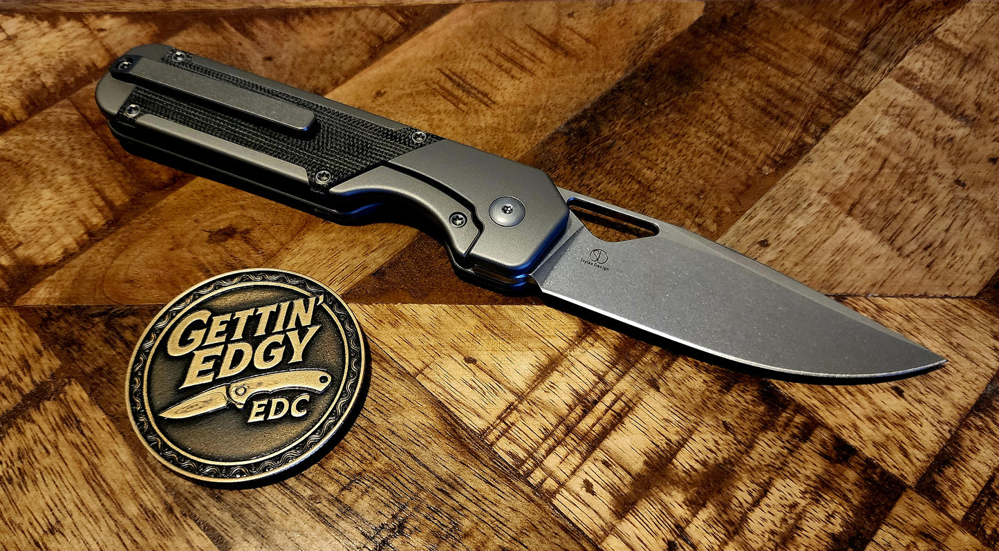 Kizer Militaw KI3634A1 Titanium Micarta S35VN Steel