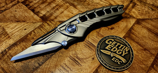 Rike Alien 1 Premium Titanium Folding Utility Knife - New