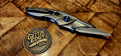 Rike Alien 1 Premium Titanium Folding Utility Knife - New